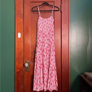 Steve Madden Pink and White Floral Maxi Dress